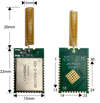 ماژول 13dBm 1uA Cc1310 Lora 868mhz ماژول بی سیم RF Soc Ti ماژول
