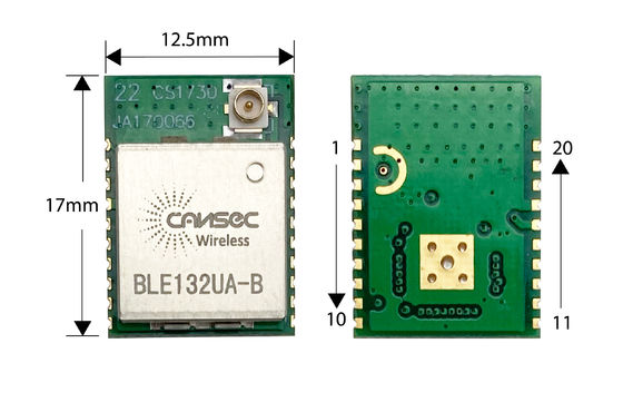8dBm ST BlueNRG 1 Bluetooth 4.2 Module Cansec Wireless BLE132SA / UA-A